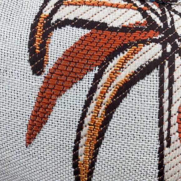 Chicken Throw Pillow Cover (Only) 21 1/2” x 20” Rust Tones Zip Closure - Picture 7 of 9